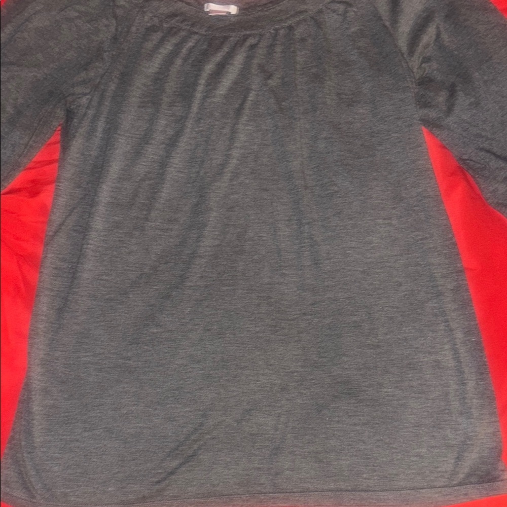 Xhilaration Gray Blouse Top